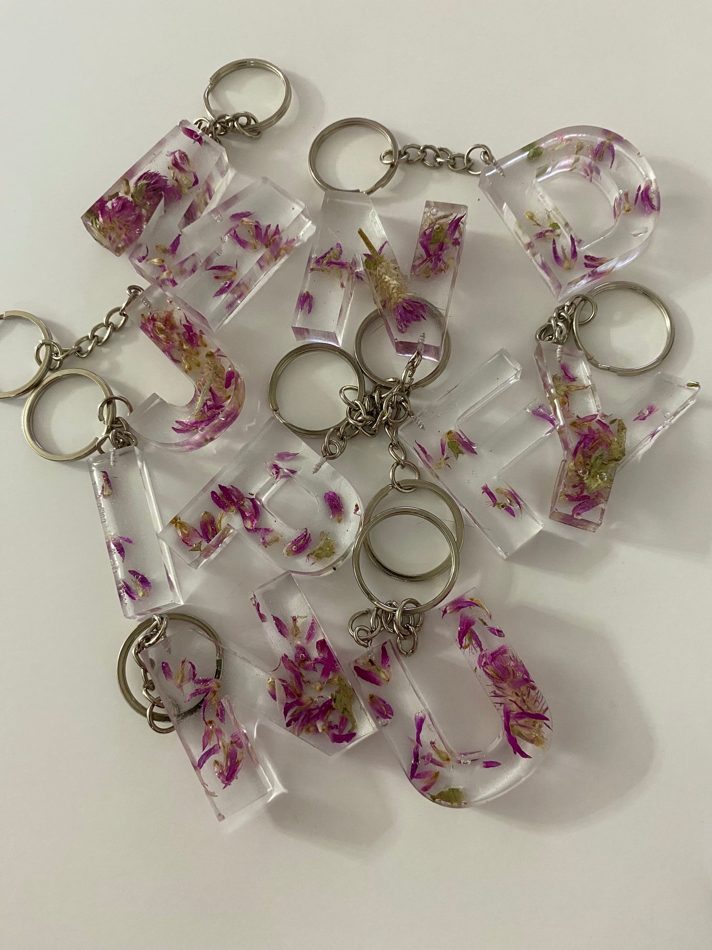 Custom Alphabet Keychain – Personalized Initial Keyring, Bag tag