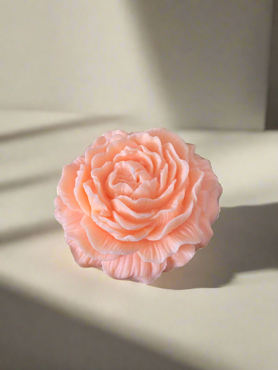 Decorative Peony Flower Candle