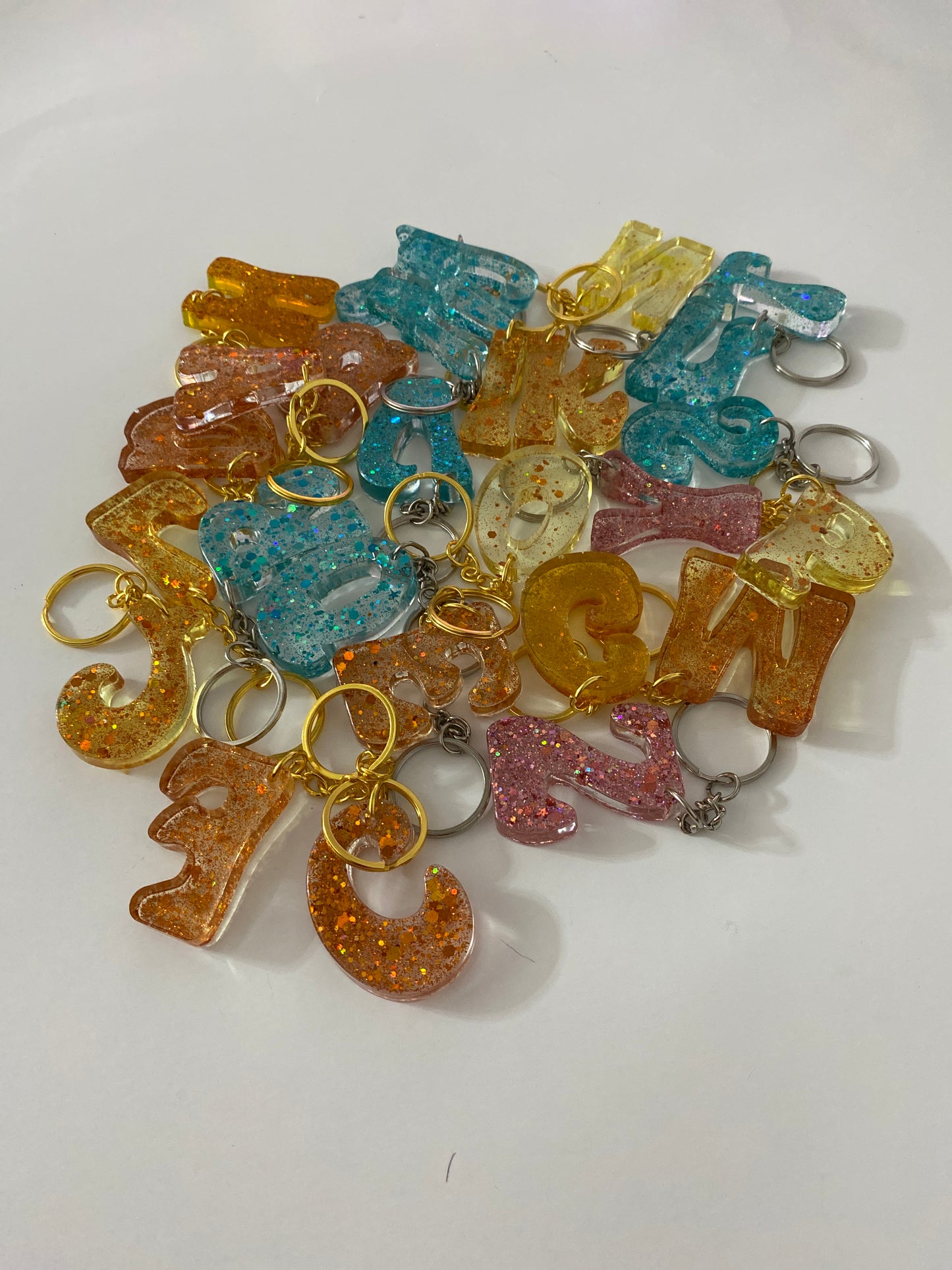 Custom Alphabet Keychain – Personalized Initial Keyring, Bag tag