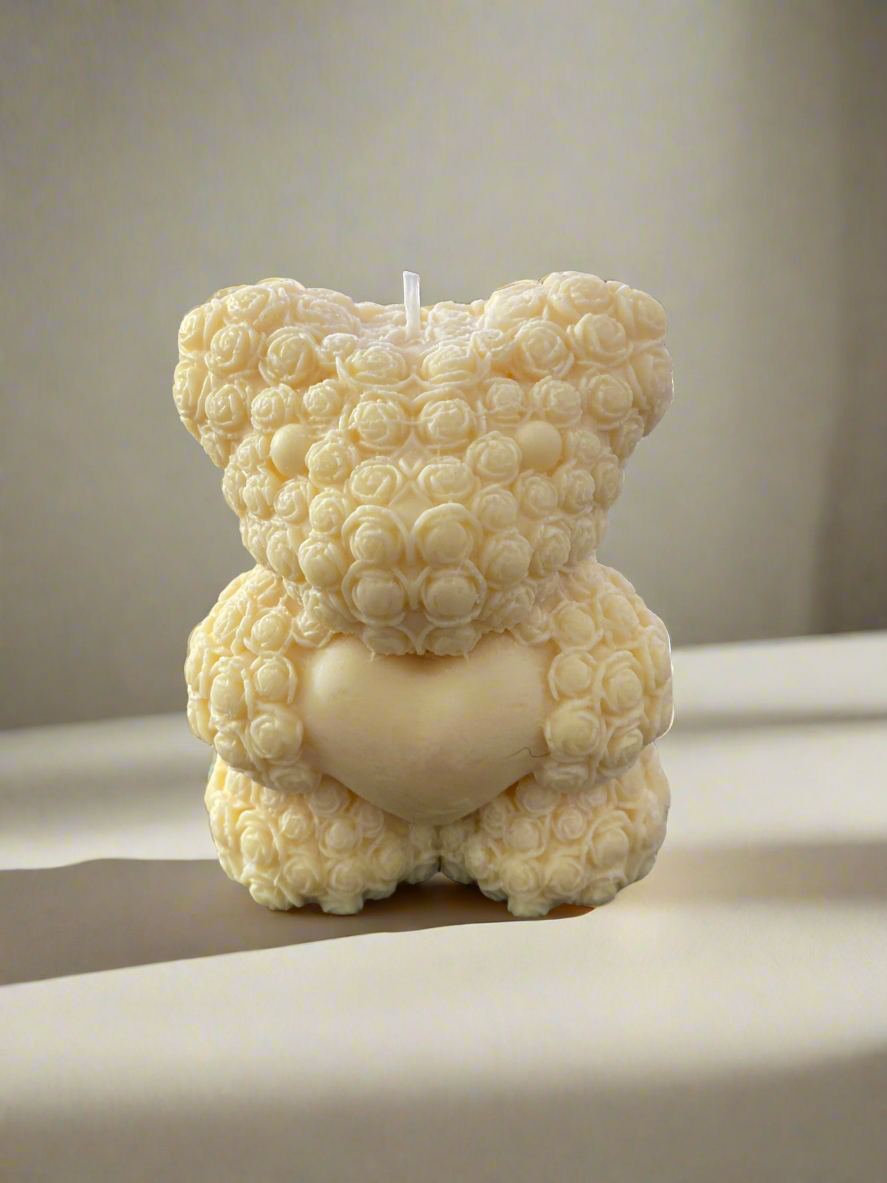Teddy Bear Candle | Cute Gift For Baby Shower | Nursery Decor | Party Favors