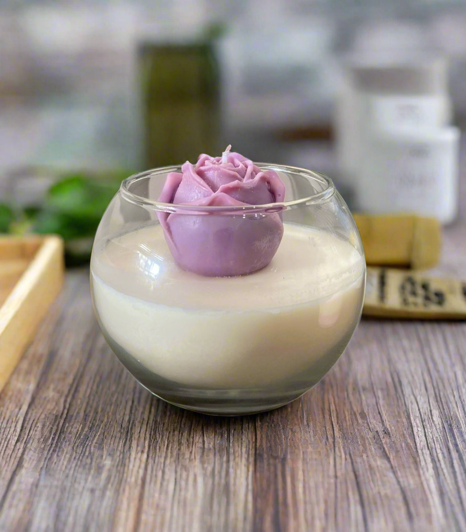 Fresh Scent Candle, Soy Wax Vanilla.
