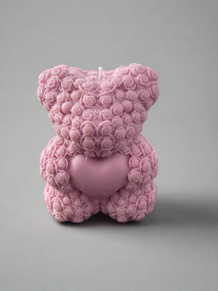 Teddy Bear Candle | Cute Gift For Baby Shower | Nursery Decor | Party Favors