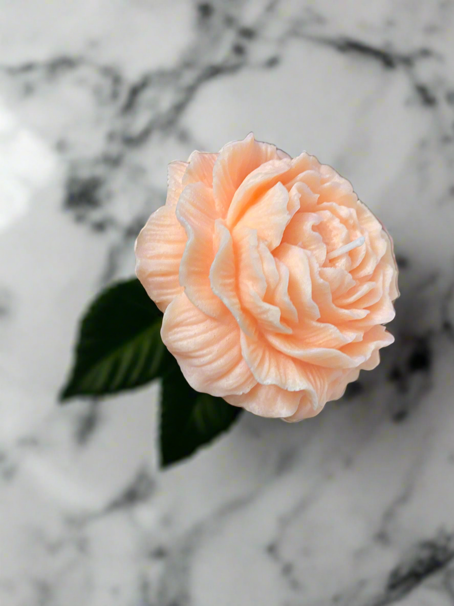 Decorative Peony Flower Candle