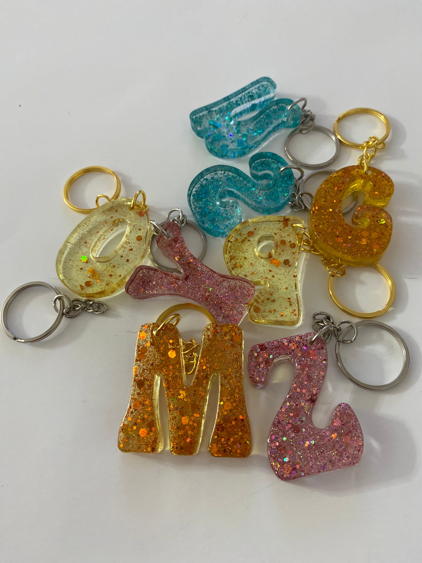 Custom Alphabet Keychain – Personalized Initial Keyring, Bag tag
