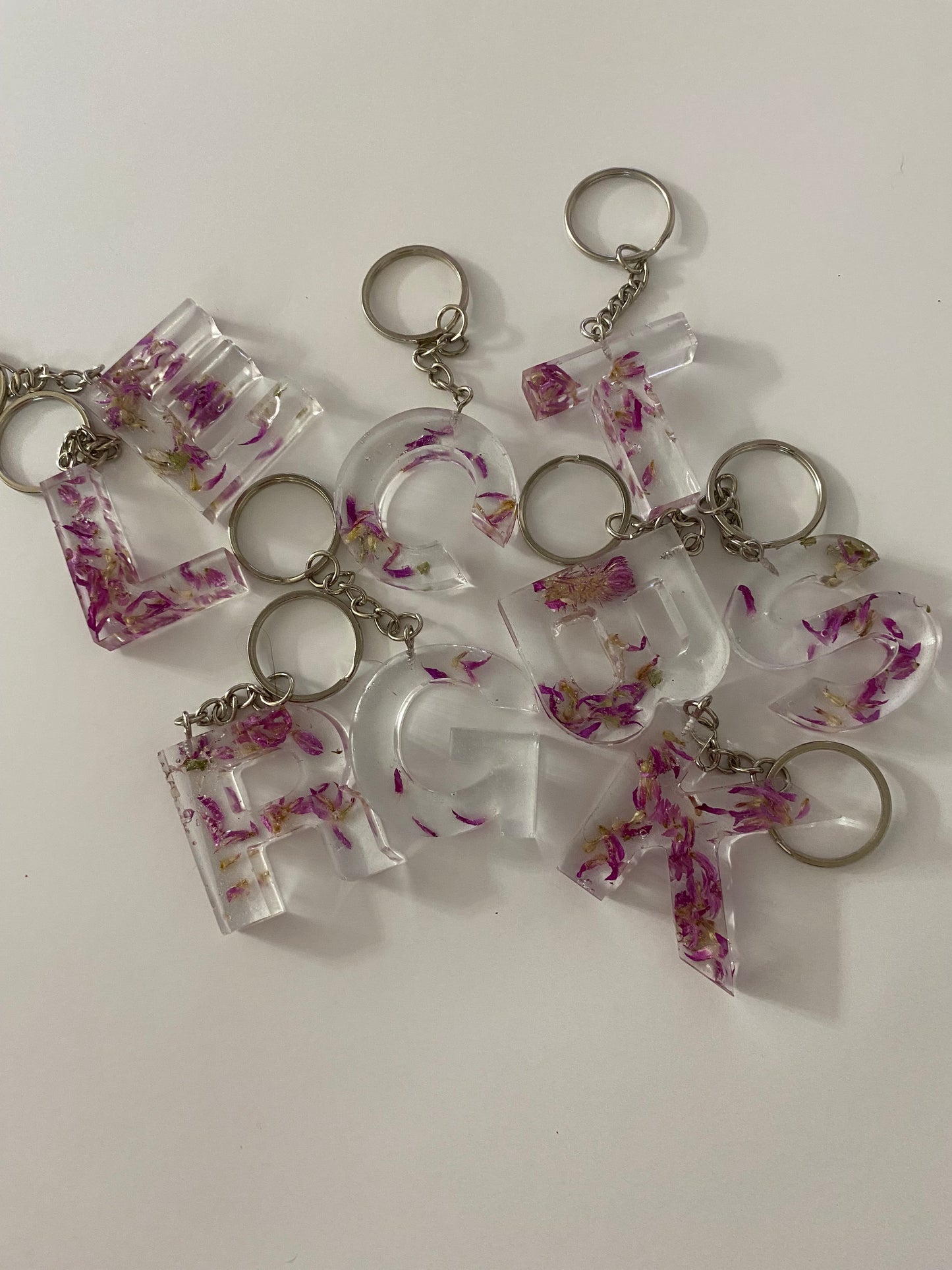 Custom Alphabet Keychain – Personalized Initial Keyring, Bag tag