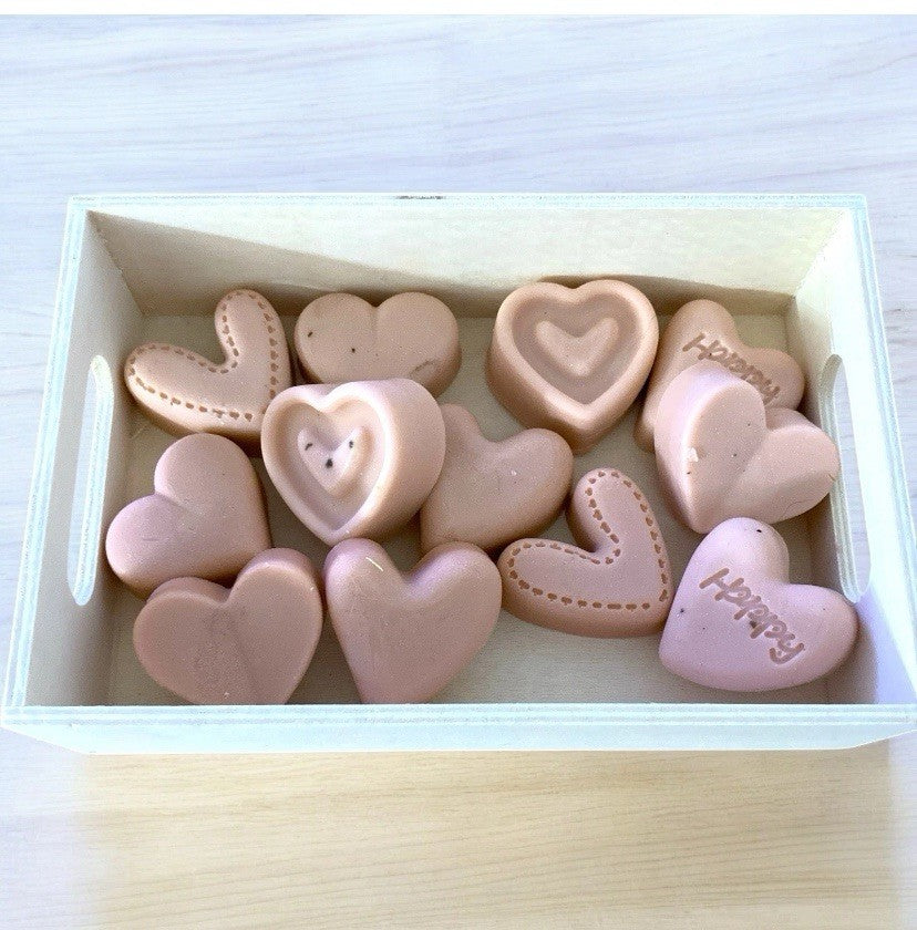 Small Heart Fresh Scents Soaps ,Gift Set, Great For Party Decor, Gifts, Decor