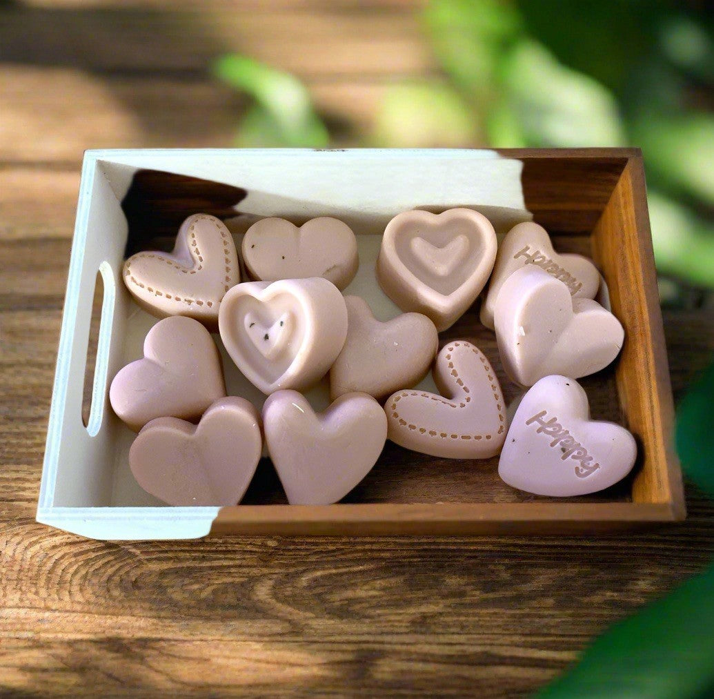 Small Heart Fresh Scents Soaps ,Gift Set, Great For Party Decor, Gifts, Decor