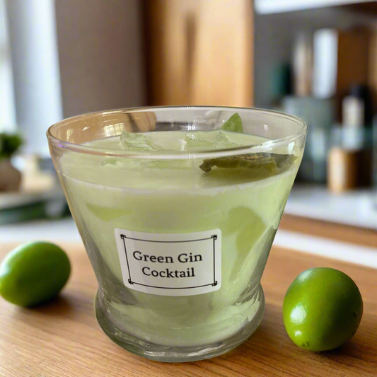 “Grin Gin Cocktail” Fun Decorative Cocktail Scented Candles