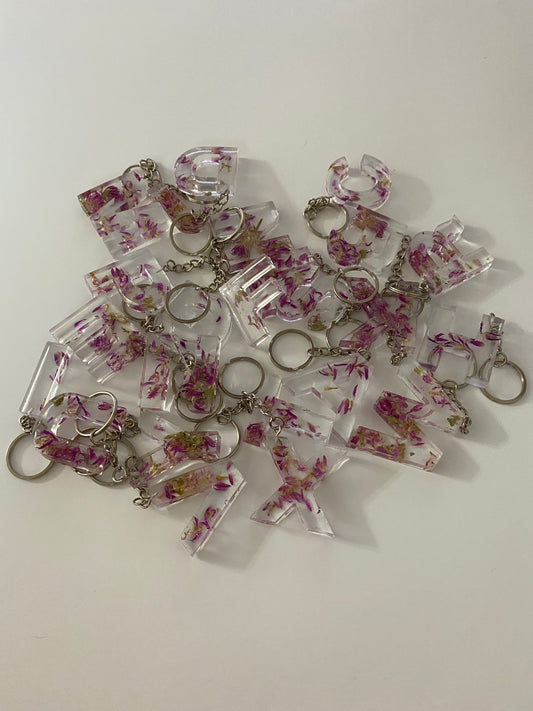 Custom Alphabet Keychain – Personalized Initial Keyring, Bag tag